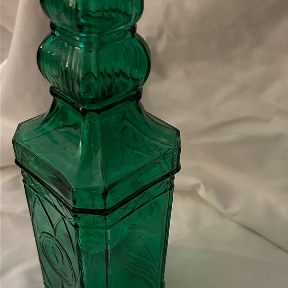 Vintage Green Glass Bottle with Cork - Picture 4 of 4